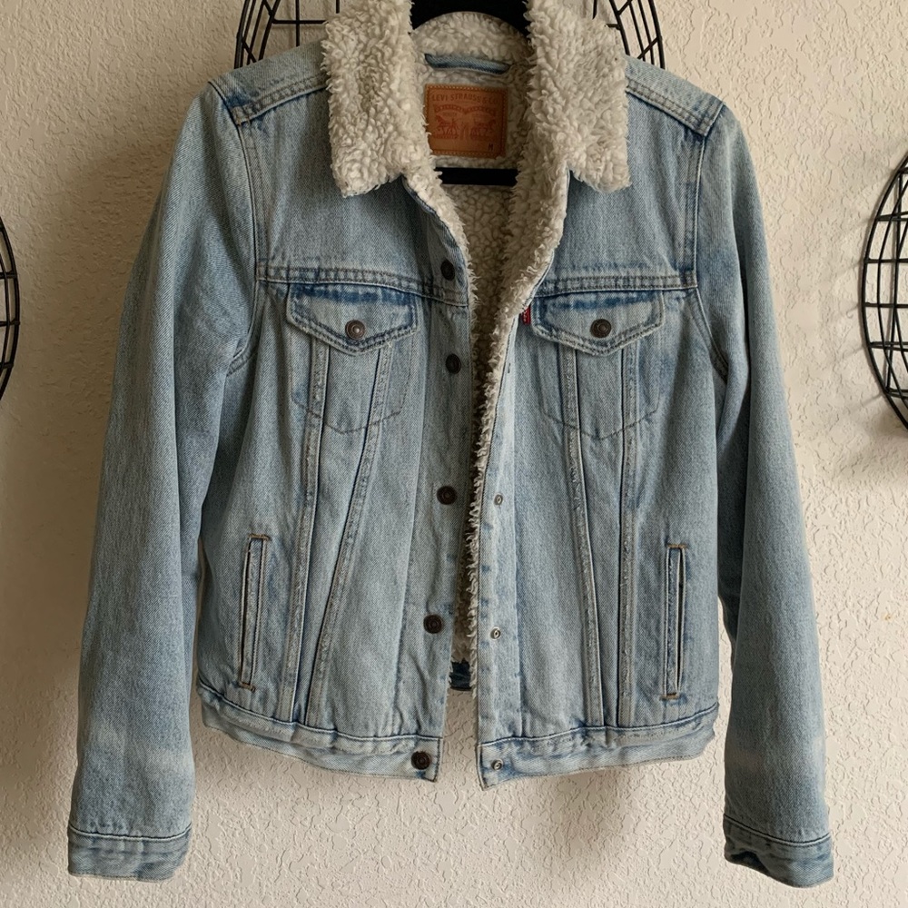 Levi’s Denim Trucker Sherpa Jacket St M